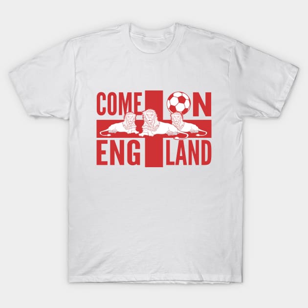 England Football Fan T-Shirt by atomguy